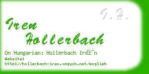 iren hollerbach business card